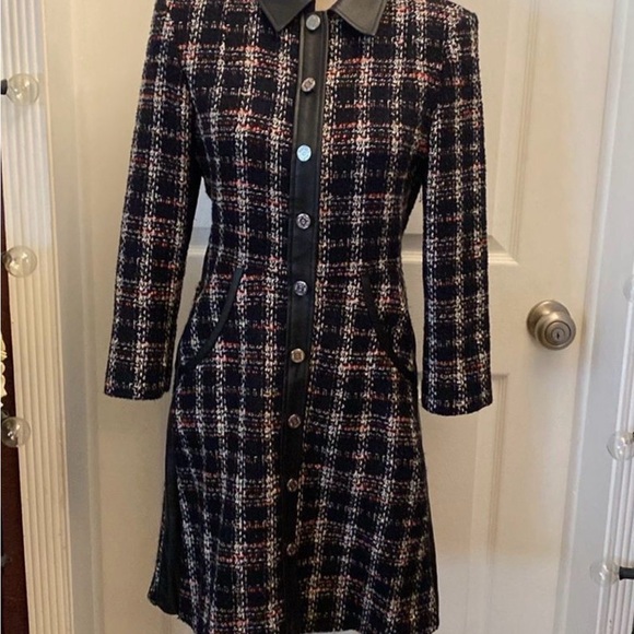 MAJE Plaid Button-Down Dress - Picture 6 of 13